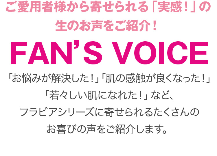 Ѽͤ󤻤ּ´פΤ򤴾ҲFANS VOICE ֤Ǻߤ褷סȩδɤʤäסּ㡹ȩˤʤ줿פʤɡեӥ꡼˴󤻤뤿ΤӤ򤴾Ҳ𤷤ޤ